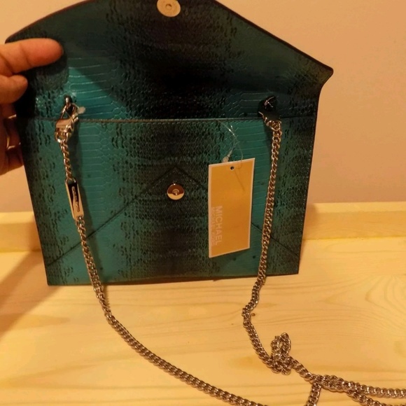 Michael Kors Envelope Clutch Tri Colour Merlot